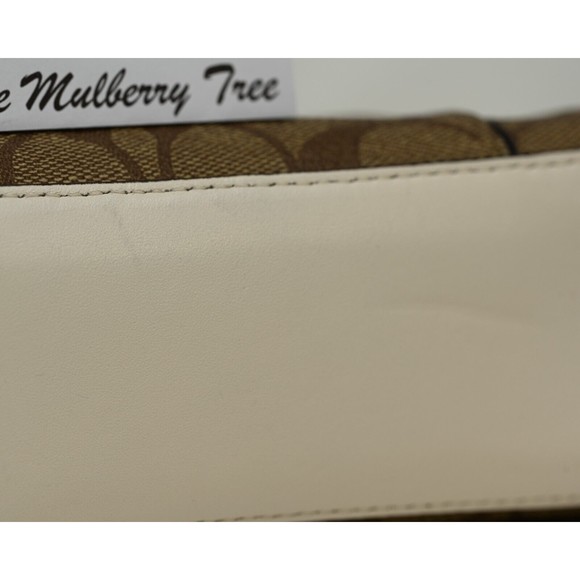 COACH PEPPER Mini Crossbody Signature Canvas Snakeskin Leather C7227 NWT $378 - Picture 9 of 16